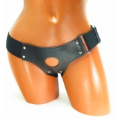 Трусики для страпона коричневого цвета - БДСМ Арсенал - купить с доставкой в Сызрани