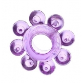 Мягкая фиолетовая гелевая насадка - Toyfa Basic - в Сызрани купить с доставкой