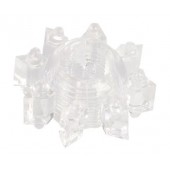 Прозрачное гелевое эрекционное кольцо-звезда - Toyfa Basic - в Сызрани купить с доставкой
