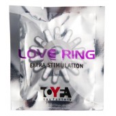 Прозрачное гелевое эрекционное кольцо с шипиками - Toyfa Basic - в Сызрани купить с доставкой