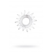 Прозрачное гелевое эрекционное кольцо-солнце - Toyfa Basic - в Сызрани купить с доставкой