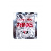 Прозрачное эрекционное кольцо с вибратором  и подхватом - Toyfa Basic - в Сызрани купить с доставкой