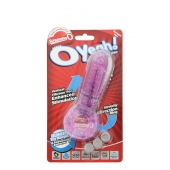Фиолетовое эрекционное кольцо с вибрацией и пальчиком OYEAH PURPLE - Screaming O - в Сызрани купить с доставкой