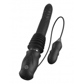 Черный автоматический вибромассажер с вибропулей Ultimate Silicone Thruster - Pipedream - купить с доставкой в Сызрани