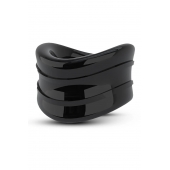 Черное эрекционное кольцо на мошонку Beef Ball Stretcher Snug - Blush Novelties - в Сызрани купить с доставкой