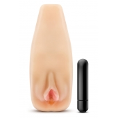Мастурбатор-вагина с вибрацией Soft   Wet Natasha Realistic Beige Masturbator - Blush Novelties - в Сызрани купить с доставкой