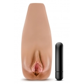 Маструбатор-вагина с вибрацией Soft   Wet Renata Realistic Tan Masturbator - Blush Novelties - в Сызрани купить с доставкой