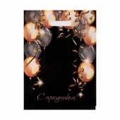 Пакет с вырубной ручкой и принтом в виде шариков (30х40 см) - Сима-Ленд - купить с доставкой в Сызрани