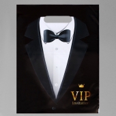 Пакет «Смокинг VIP» полиэтиленовый с вырубной ручкой (30х40 см) - UPAK LAND - купить с доставкой в Сызрани