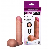 Фаллическая насадка для страпона UNICOCK 8  - 20 см. - LOVETOY (А-Полимер) - купить с доставкой в Сызрани