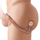 Кольцо на пенис с анальным стимулятором Stainless Steel Anal Hook   Cock Ring - BlueLine - в Сызрани купить с доставкой