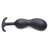 Черный массажер простаты с утяжелителями Premium Silicone Weighted Prostate Plug XL - 20,8 см. - XR Brands - в Сызрани купить с доставкой