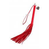 Красная кожаная плеть с петлёй - 50 см. - Pecado - купить с доставкой в Сызрани