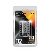 Прозрачная насадка на пенис с шишечками STAY HARD COCK SLEEVE 02 CLEAR - Blush Novelties - в Сызрани купить с доставкой