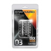 Прозрачная насадка с шипами и шишечками STAY HARD COCK SLEEVE 03 CLEAR - Blush Novelties - в Сызрани купить с доставкой