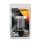 Прозрачная насадка с бороздками STAY HARD COCK SLEEVE 04 CLEAR - Blush Novelties - в Сызрани купить с доставкой
