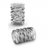 Прозрачная насадка с объёмными чёрточками STAY HARD COCK SLEEVE 06 CLEAR - Blush Novelties - в Сызрани купить с доставкой