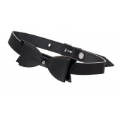 Черный кожаный чокер с бабочкой - Pecado - купить с доставкой в Сызрани