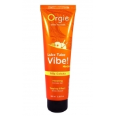 Гель с эффектом вибрации Lube Tube Vibe Medium Pina Colada - 100 мл. - ORGIE - купить с доставкой в Сызрани