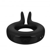 Черное эрекционное кольцо Marry Me Rechargeable Vibrating Cockring - Adrien Lastic - в Сызрани купить с доставкой