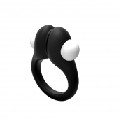 Черное эрекционное кольцо Zippy Vibrating Ring With Bullet - Adrien Lastic - в Сызрани купить с доставкой