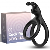 Черное эрекционное кольцо с подхватом мошонки - Boys of Toys - в Сызрани купить с доставкой