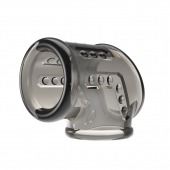 Дымчатая насадка на пенис и мошонку - Baile - в Сызрани купить с доставкой