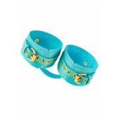 Голубые однослойные кожаные оковы - Pecado - купить с доставкой в Сызрани