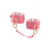 Розовые однослойные кожаные оковы - Pecado - купить с доставкой в Сызрани