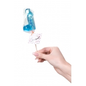 Голубой леденец в форме члена со вкусом блю кюрасао - 80 гр. - Sosuчki - купить с доставкой в Сызрани