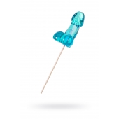 Голубой леденец в форме члена со вкусом блю кюрасао - 80 гр. - Sosuчki - купить с доставкой в Сызрани