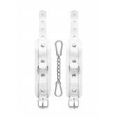 Белые узкие наручники-браслеты со скруглёнными углами - Pecado - купить с доставкой в Сызрани