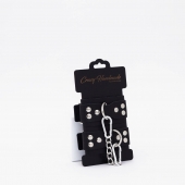 Черные кожаные оковы с регулируемыми ремешками - Crazy Handmade - купить с доставкой в Сызрани