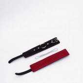 Черно-красные кожаные оковы - Crazy Handmade - купить с доставкой в Сызрани