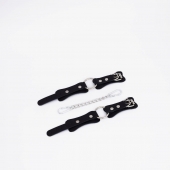 Черные кожаные наручники с кольцом - Crazy Handmade - купить с доставкой в Сызрани