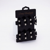 Черные кожаные оковы из звеньев - Crazy Handmade - купить с доставкой в Сызрани