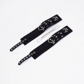 Черные кожаные оковы Sex - Crazy Handmade - купить с доставкой в Сызрани