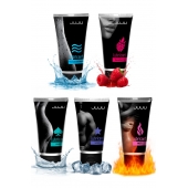 Набор из 5 лубрикантов JUJU (увлажняющий, Hot+, Long, Anal, малина) - JuJu - купить с доставкой в Сызрани