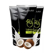 Набор из 3 съедобных лубрикантов JUJU со вкусом кокоса - JuJu - купить с доставкой в Сызрани