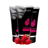 Набор из 3 съедобных лубрикантов JUJU со вкусом малины - JuJu - купить с доставкой в Сызрани