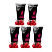 Набор из 5 съедобных лубрикантов JUJU со вкусом малины - JuJu - купить с доставкой в Сызрани