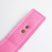 Черно-розовый ошейник с золотистой фурнитурой - Crazy Handmade - купить с доставкой в Сызрани