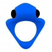 Синее эрекционное кольцо Wooomy Tribeс с вибрацией - Adrien Lastic - в Сызрани купить с доставкой