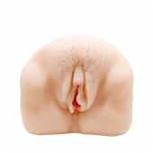 Телесный мастурбатор-вагина с оволосением и вибрацией - Baile - в Сызрани купить с доставкой