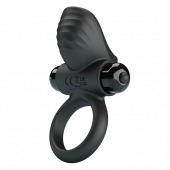 Черное эрекционное кольцо с вибрацией Adrien - Baile - в Сызрани купить с доставкой