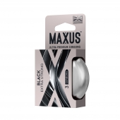 Черные утолщенные презервативы MAXUS Extra Strong с железным кейсом - 3 шт. - Maxus - купить с доставкой в Сызрани