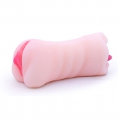 Телесный двусторонний мастурбатор - вагина и ротик - Boys of Toys - в Сызрани купить с доставкой