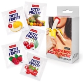 Набор из 5 саше съедобных смазок Tutti-Frutti - Биоритм - купить с доставкой в Сызрани