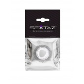 Эластичное эрекционное кольцо с длинными черными «ресничками» - Sextaz - в Сызрани купить с доставкой