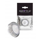 Эластичное эрекционное кольцо с длинными черными «ресничками» - Sextaz - в Сызрани купить с доставкой